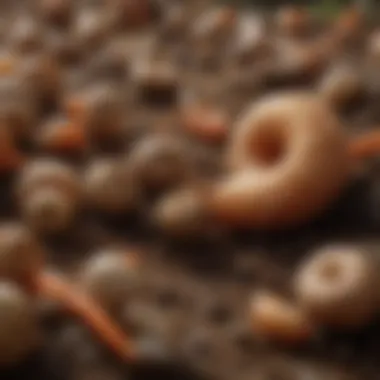 Illustration depicting the life cycle of grubs