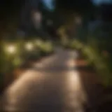 Elegant pathway lighting guiding the way