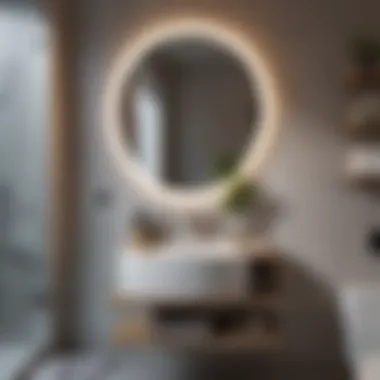 Clever Storage Solutions in Small Bathrooms Elegant small bathroom with clever storage solutions