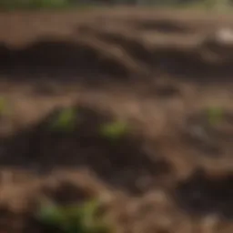 Rich soil texture ready for grass seed