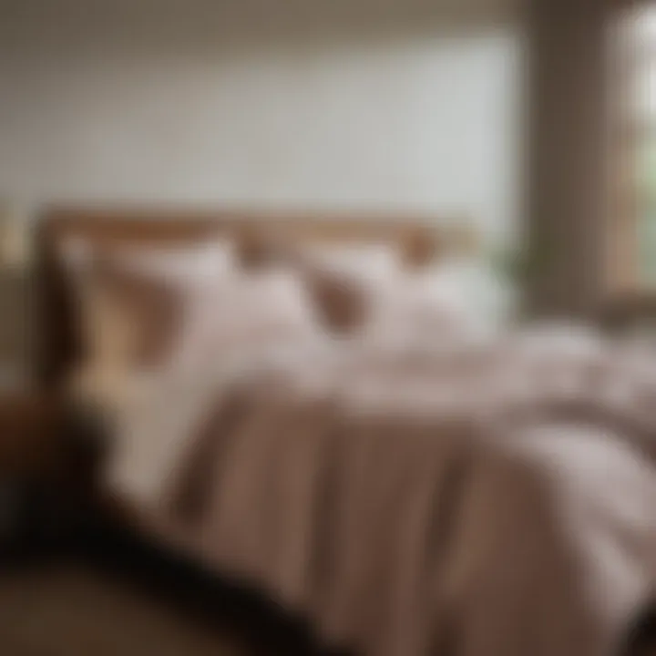 A beautifully styled bedroom featuring Quince Belgian linen sheets