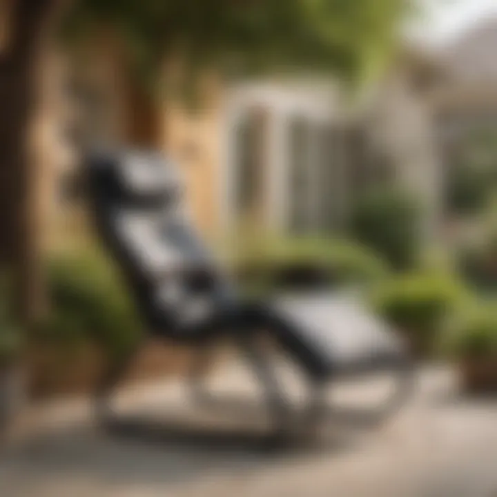 Versatile use of the Zero Gravity Chair in an outdoor setting