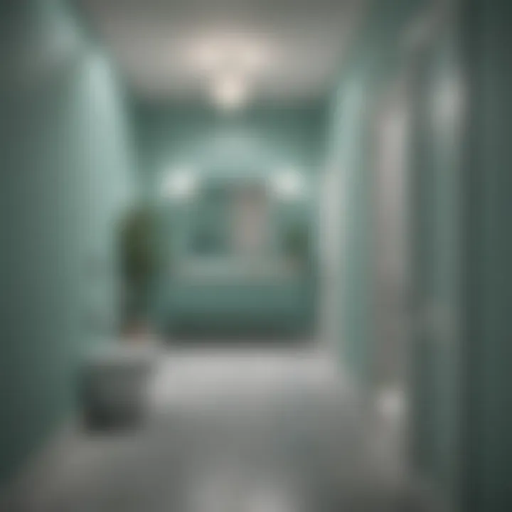 Elegant restroom with a calming color palette