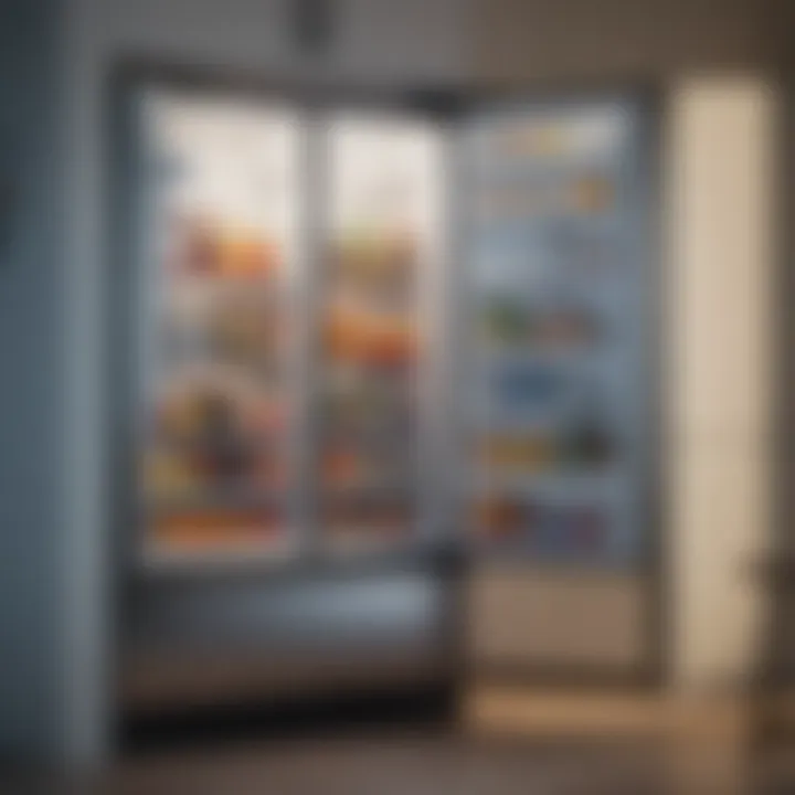 Energy efficiency ratings of various refrigerator models