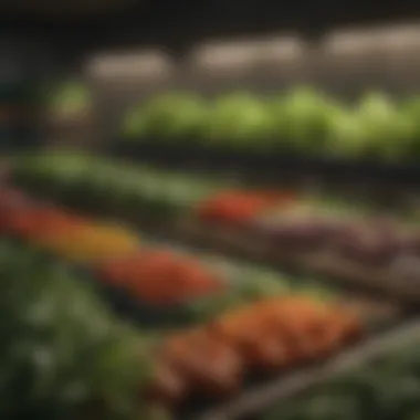 Light Requirements of Various Vegetable Crops Diagram illustrating the light requirements of different vegetable crops