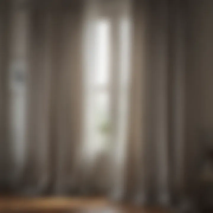 Different mounting options for sheer curtains