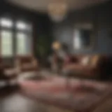 Elegant living room with a perfectly sized rug