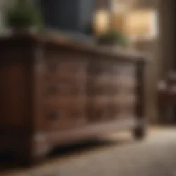 Elegant solid wood bedroom set showcasing craftsmanship