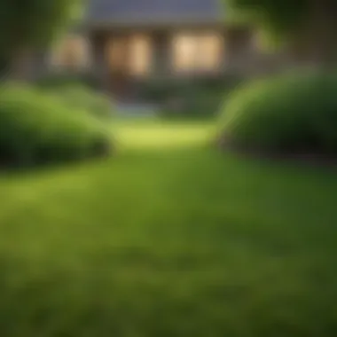 The Beauty of a Well-Fertilized Lawn Lush spring lawn with vibrant green grass