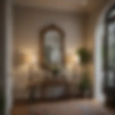Charming Entryway Display Charming entryway with welcoming elements and artwork