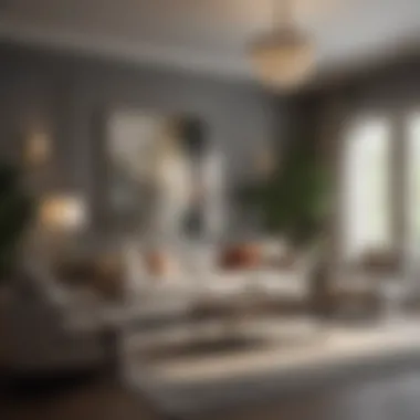 Elegant Living Room Setup Elegant living room setup showcasing tasteful decor