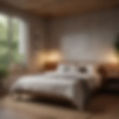 Cozy sleeping area with smart design elements