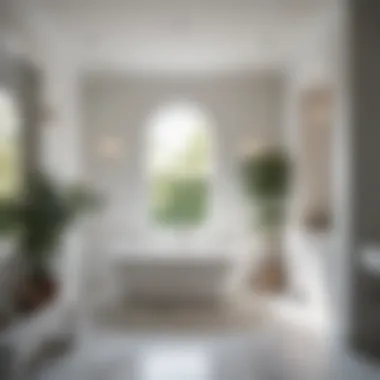 Serene White Bath Space Embracing Natural Light Serene white bath space with natural light