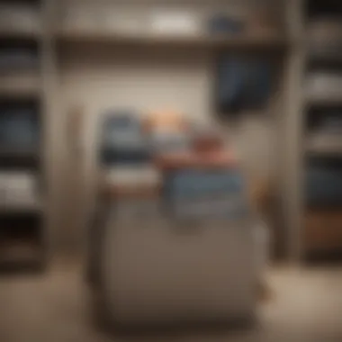 Visually Pleasing Organization Aesthetic display of neatly folded clothes and accessories