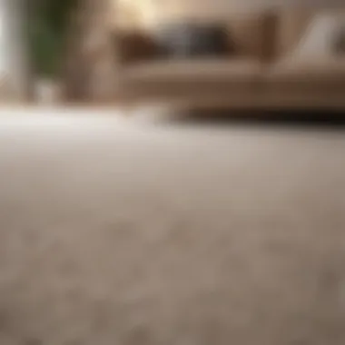 Elegant living room featuring neutral carpet color