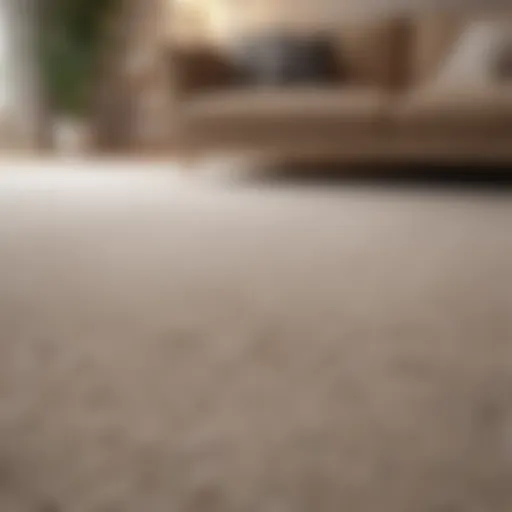 Elegant living room featuring neutral carpet color