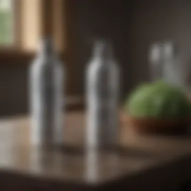 Eco-friendly silver polish options displayed on a table