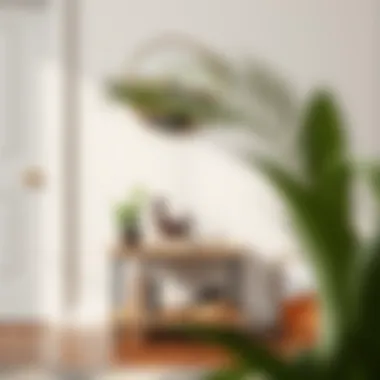 Compact entryway table blending functionality and design