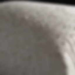 Different types of pillow materials affecting skin health