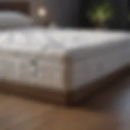 Luxury mattress showcasing premium materials