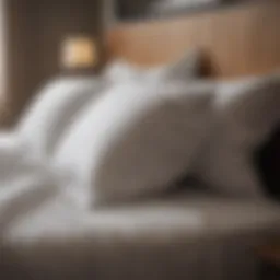 Elegant slip pillowcases enhancing bedroom decor