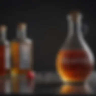 Vinegar's Chemical Composition Chemical structure of vinegar showcasing its acidic properties