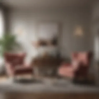 Elegant Matching Chairs in Modern Living Room Elegant matching chairs in a modern living room