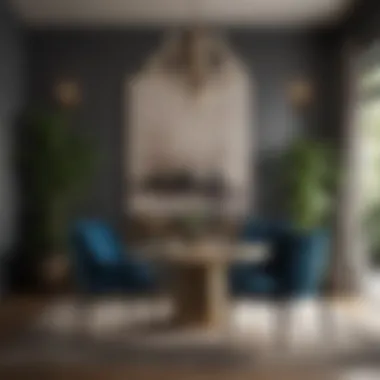 Sophisticated Dining Area with Matching Chairs Sophisticated dining area featuring matching chairs