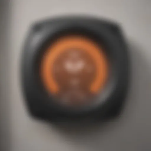Thermostat display showing incorrect settings