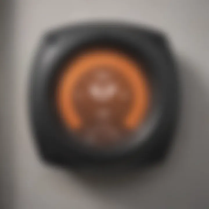 Thermostat display showing incorrect settings