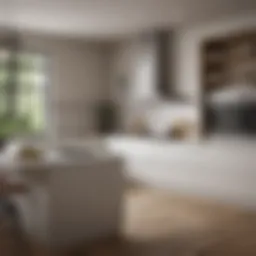 Stylish kitchen with modern fixtures and design elements