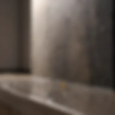 Visible signs of moisture contributing to mold