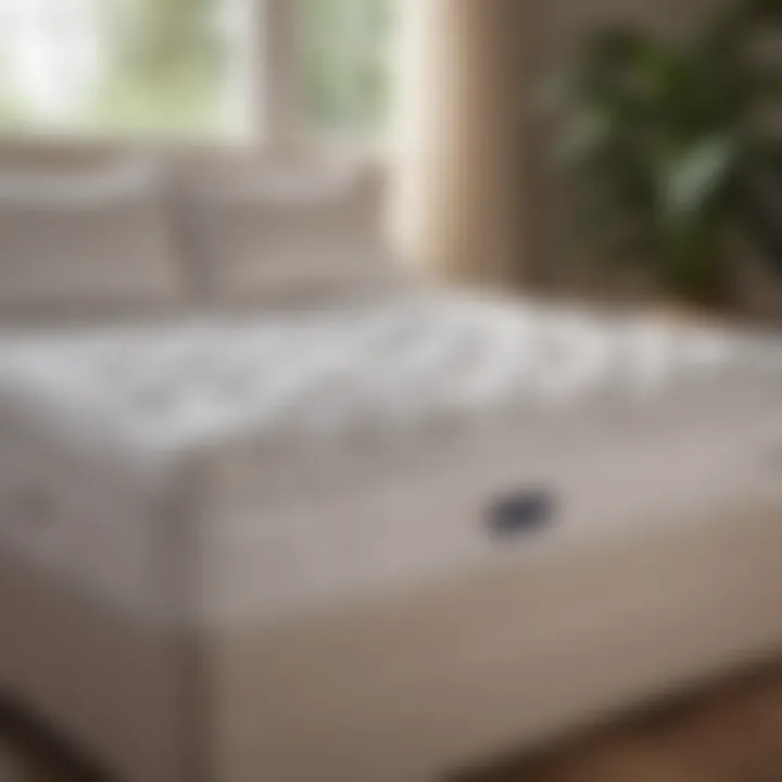 Visual representation of a 60x80 mattress alongside various bedding options