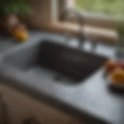 A stunning granite kitchen sink showcasing elegance and durability