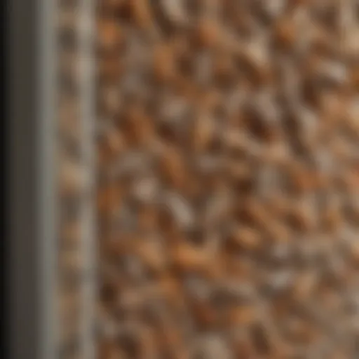 Close-up of pantry moth larvae on food packaging
