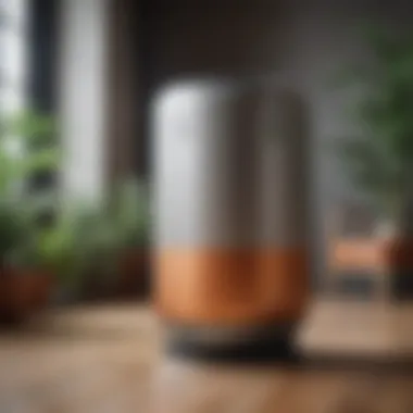 Innovative Air Purification Technology A close-up view of Molekule's air purification technology showcasing its innovative design
