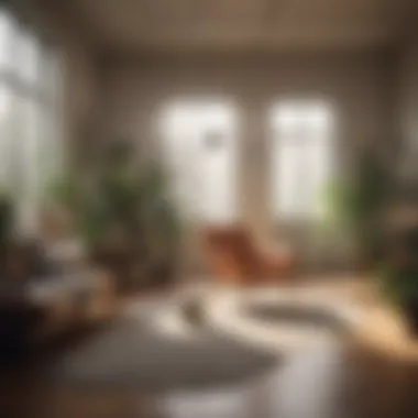 Enhanced Indoor Environment with Improved Air Quality A serene indoor environment enhanced by improved air quality from Molekule