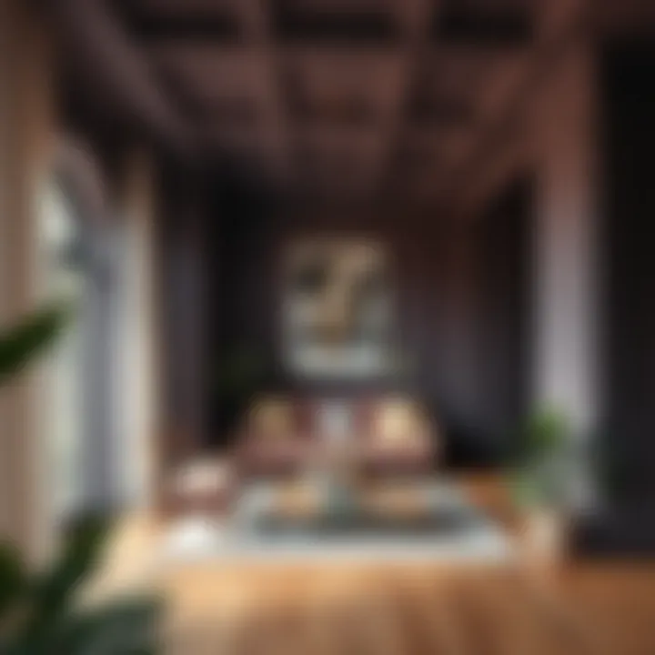 A well-designed interior space illustrating the impact of paint levels