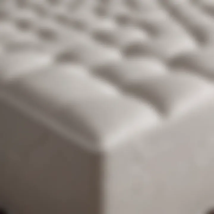 Detailed image of a mattress pad fitting snugly on a mattress