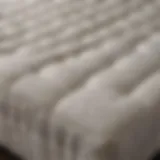 Close-up view of a comfortable mattress topper showcasing its plush texture