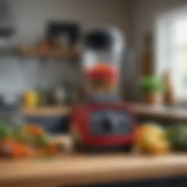 Vitamix blender in a modern kitchen setting