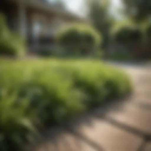 Healthy lawn with crabgrass prevention techniques