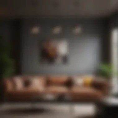 Lighting Fixtures for Ambiance and Style Sleek lighting fixture illuminating a stylish sofa