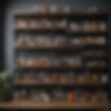 The Beauty of Order Organized shelves showcasing neat arrangement
