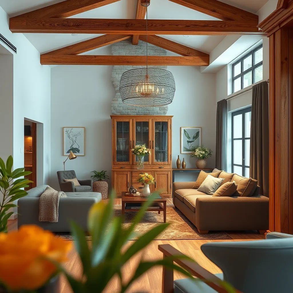 The Role of Wooden Beams in Living Room Design